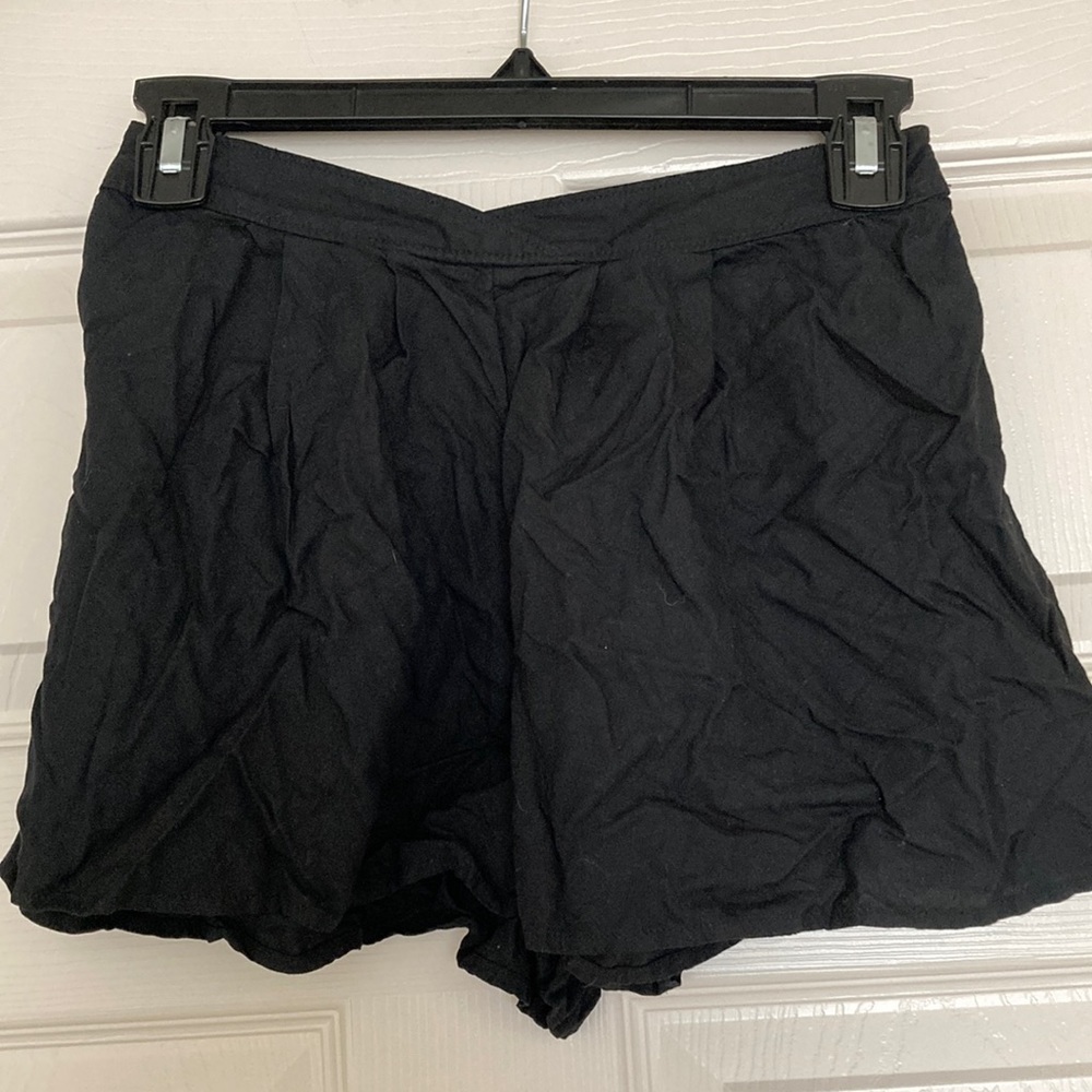 Black 100% Rayon shorts